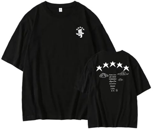 Stray Kids 5 Star Album TrackList Merch T-Shirt Jisung Felix Hyunjin Minho Changbin Konzerte Tee Unisex Top