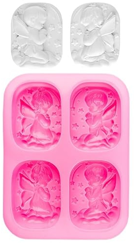 Ideen mit Herz Stampo in silicone | 4 in 1 | Angelo | 7,7 cm x 5,9 cm
