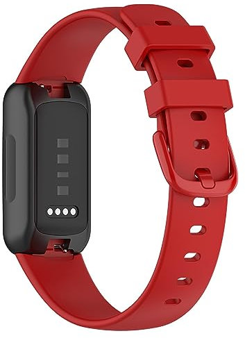 KAREN66 Armband Kompatibel mit Fitbit Inspire 3 Armband - Sport Silikon Uhrenarmband Replacement Wechselarmband für Fitbit Inspire 3 Ersatzarmband (Rot)