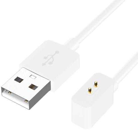 OcioDual Chargeur Compatible avec Xiaomi Mi Band 9,8,8 Pro,8 Active, Redmi Watch 5,5 Active,5 Lite,4,3 Active, Smart Band 2, Base de Chargement Magnétique, Chargeur USB Blanc, Montre Intelligente