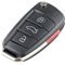 BMINO Ersatz 3 + 1 Tasten Falten-Remote-Flip-Key-Kasten-Hülle-FOB-kompatibel for Audi A2 / A3 / A4 / A6 / A6L / A8 / S5 / Q7 / TT Schlüsselgehäuse