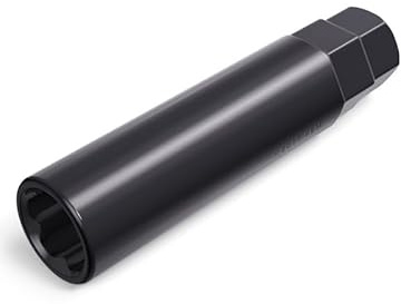 StanceMagic Grand accordeur cannelé à 6 points de rechange pour écrous de roue de camion à six cannelures – Diamètre intérieur 20 mm – 21 mm 13/16 22 mm 7/8 Clé à douille hexagonale – Noir