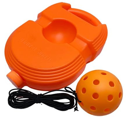 Perfeclan Solo-Tennistraining, Tennistrainer, Selbstübungs-Tennis-Trainingshilfe, Tennis-Rebounder für Anfänger-Einzelspieler-Training, Orange