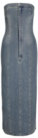 JJXX Jxtinga Slim Dress DNM Abito in Jeans, Media Blu Denim, M Donna