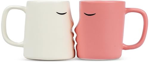 Occasionals Kissing Couple Mug Set, Wedding present for Couples 2025, Engagement Gift, Valentines Day, Cute Matching Couple Coffee Cups Bride and Groom Husband and Wife, His and Hers, Mr and Mrs