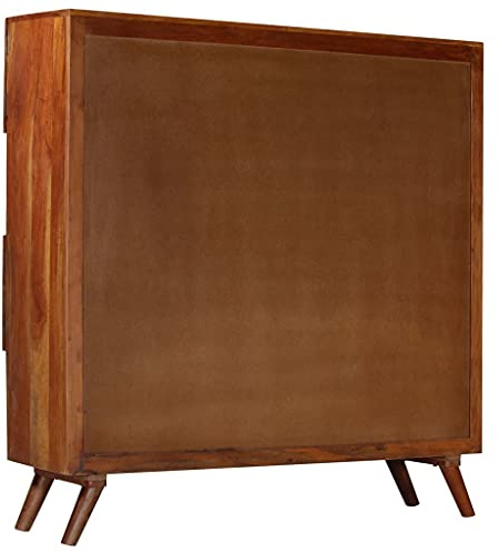 QZZCED Wohnzimmerschrank Küchen-Sideboard Multifunktionales Sideboard Highboard Altholz Massiv 150x40x152 cm für Wohnzimmer, Küche, Korridor