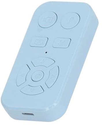 Bluetooth-TikTok-Bildlaufsteuerung, 9-Tasten-wiederaufladbare Kabellose Smartphone-Fernbedienung, Kamera-Selfie-Taste, TikTok-Video-Clicker, Kindle-App-Seitenwender (Blue)