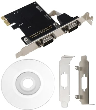 Create idea Port Card PCI Express Serielle Karte PCI Express Serieller Erweiterungsadapter PCI-E auf RS232 Serielle Erweiterungskarte Kompatibel mit Windows XP/Vista/7/8