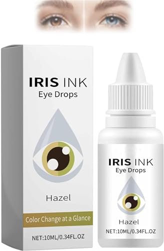 Zakdavi Irisink Pro Eye Drops, Natural Eye Drops for Dry Eyes, Make Your Eyes More Agile and Vibrant, Lighten & Brighten Your Eye Color (Brown)