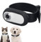 Sxhlseller Collar de Cámara para Gatos: Cámara de Collar para Perros con Gran Angular de 120° con Pantalla LCD de 0,96 Pulgadas, Cámara de Muñeca Multifuncional para Grabar la Vida (White)