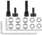SOULWIT Vis de Charnière Rechange de Pièces pour Bose QuietComfort 35/QC35/QC35 II/QC45/QuietComfort SE (QC SE)/New Quiet Comfort Wireless Casque sans Fil, Accessoires pour Vis de Charnière et Joint