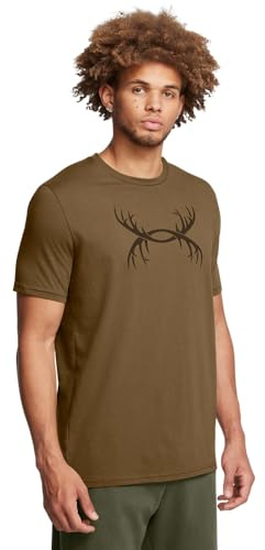 Under Armour Mens Antler Logo Short Sleeve T Shirt | Casual Hunting Apparel | Camo Graphic Tee