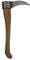ZICOM Krippenzubehör Axt 4,5cm Holz, Metall – Handgefertigte Miniatur-Holzaxt für Krippen