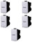 Moduli Bianchi, Compatibile Con Bticino Matix, interruttori, pulsanti, deviatori, dimmer, sensori, PIR, buzzer, Per Placche originali e compatibili (5x, interruttore assiale)