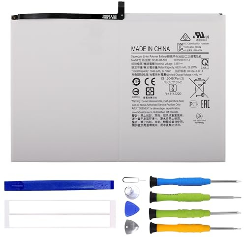 ERYNK SCUD-WT-N19 Ersatz Akku Kompatibel mit Samsung Galaxy Tab A7 10.4 (2020) SM-T500, SM-T505, SM-T505N Ersatzbatterie with Werkzeugsatz
