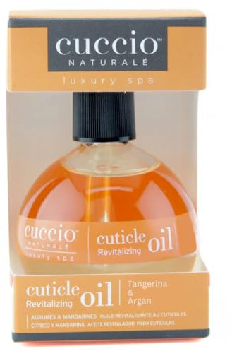 Cuccio Naturale Tangerina & Argan Cuticle Oil 2.3 oz – Revitalizing Vitamin-Enriched Nail & Cuticle Treatment, Deep Hydration with Non-Greasy Lightweight Formula