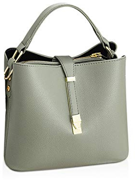 NICOLE & DORIS Damen Leder Handtasche Designer Frauen Umhängetasche Beuteltasche Schultertasche Tote Bag Kleine Handtasche mit Vielen Fächern