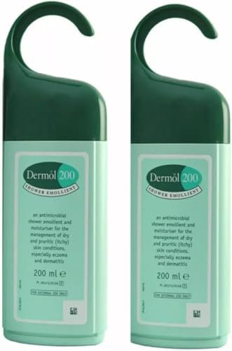 Shower Emollient and Moisturiser | Moisturising Emollient for Dry and Itchy Skin Conditions | 200ml | Pack of 2 |