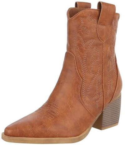 Ital Design Damenschuhe Stiefeletten Western- & Bikerboots