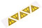 Cabilock 5Pièces Autocollant Avertissement Danger Panneau Auto Adhésif Point pour Zones Dangereuses Signalisation