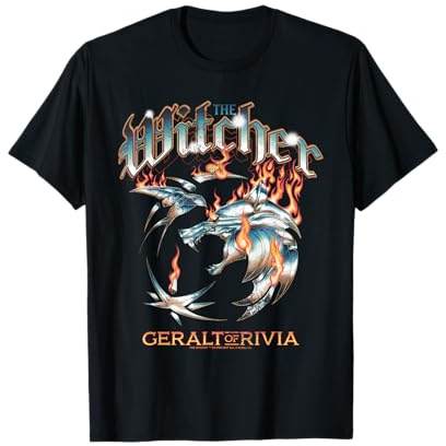 The Witcher Heavy Metal Geralt of Rivia T-Shirt