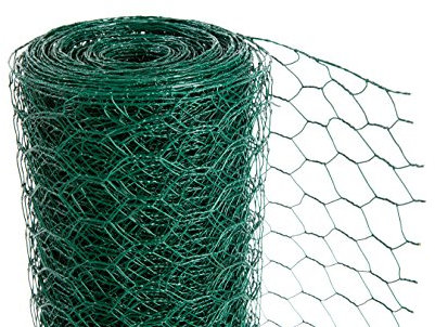 Easipet PVC Coated Chicken Wire Green 50mm x 600mm x 25m Garden Fencing Mesh