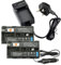 DSTE® Lot de 2 batteries Li-Ion rechargeables NP-F550 et adaptateur chargeur de voiture DC01U pour Sony CCD-RV100 CCD-RV200 CCD-SC5 CCD-SC5/E CCD-SC55E CCD-SC55 CCD-SC6 CCD-SC65 CCD-SC7 CCD-SC7/E CCD-SC8/E CCD-SC9 CCD-TR1 CCD-TR11 CCD-TR1100E CCD-TR12 CCD-TR18 CCD-TR18E CCD-TR1E CCD-TR2 CCD-TR200 CCD-TR205 CCD-TR215 CCD-TR2200E CCD-TR2300 CCD-TR2300E CCD-TR280PK CCD-TR290PK CCD-TR3 CCD-TR300 CCD-TR3000 CCD-TR3000E CCD-TR3100E CCD-TR311E CCD-TR315 CCD-TR315E CCD-TR317 CCD-TR3200E CCD-TR3300 as NP-F330 NP-F530 NP-F570