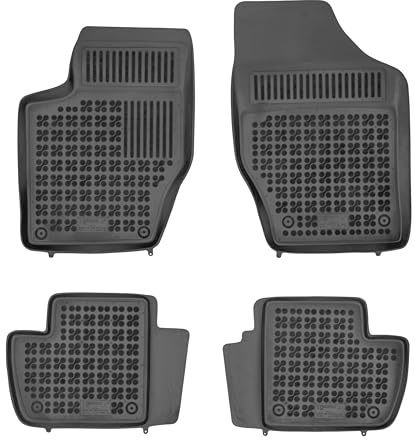 REZAW - PLAST Antirutschmatten Auto fußmatten passt für Peugeot 308 I 2007-2013 Kompletter Schutz für Ihr Auto bei Allen Wetterbedingungen mit perfekt passenden Anti rutsch gummimatten