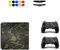 Skin for PS4 Slim, Chickw1 Vinyle Protective Autocollant Decal Sticker pour Playstation 4 Slim Console + 2 Dualshock Manette Set + 10pc Thumb Grips + 2pc Light Bar au Hasard (Vert Camouflage)