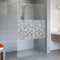Schulte Duschwand Walk In, 90 x 190 cm, 5 mm Sicherheitsglas Circular, chromoptik, D69249106-41-46, RESTPOSTEN