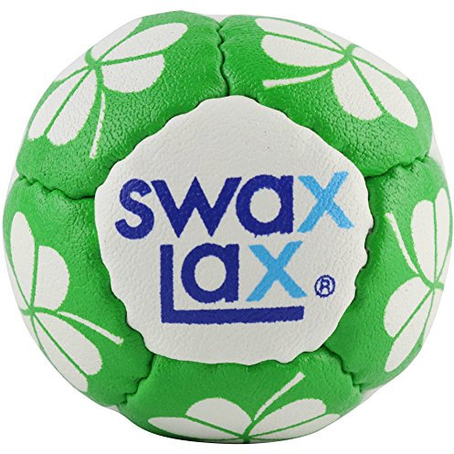 SWAX LAX Lacrosse Trainingsball – gleiche Größe und Gewicht wie Regulierung, Lacrosse Ball aber weich – keine Rückprallen, weniger Sprungübung, Herren, Kleeblatt, OS