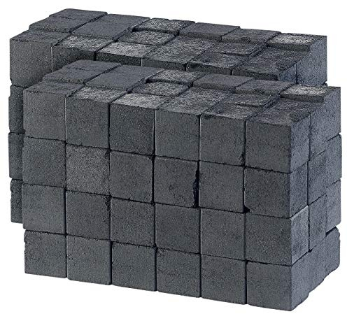 Duvence Kokoskohle: Premium-Kokosnuss-Naturkohle für Feuer- und BBQ-Grill, 2 kg (Kohle, Holzkohle)