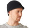 CHARM Herren Fischermütze Kufi Beanie - Schädel Mütze 100% Baumwolle Häkel Chemo Hut Schwarz