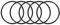 sourcing map 5 Stück Metrische Nitrilkautschuk O-Ringe Dichtung 90mm AD 82mm ID 4mm Breite