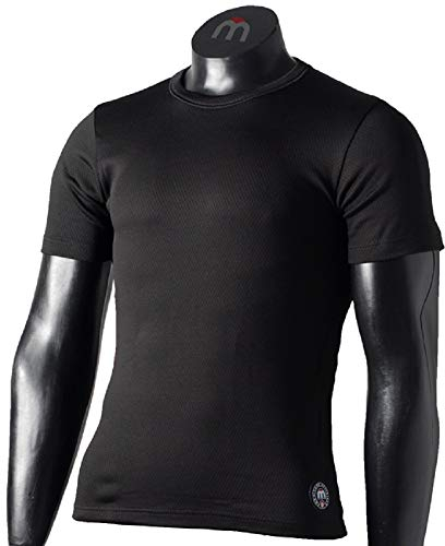 MICO Herren Sportunterwäsche Warm aus 03650, Schwarz , L