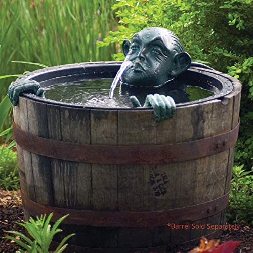 Aquascape Teich und Garten Brunnen Harz Messing Edelrost