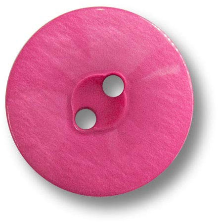 Knopfparadies - 6er Set fantastisch pink Schimmernde Zweiloch Kunststoffknöpfe in Perlmuttoptik, Ø: ca. 20mm!