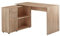 FineBuy Design Eckschreibtisch mit Regal 120 x 75,5 x 106,5 cm, Moderner Büro-Schreibtisch, Computer-Tisch Arbeitszimmer, Winkelschreibtisch Home Office