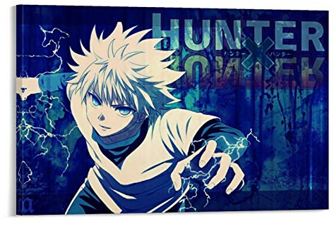 DWBG Killua HXH Poster auf Leinwand, japanisches Anime-Poster für Schlafzimmer, Wände, Heimdekoration, 30 x 45 cm