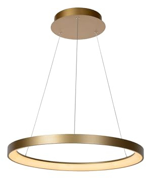 LUCIDE Vidal - Pendant Light - Ø 58 cm - LED Dim. - 1x48W 2700K - Matt Gold/Brass
