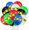 10 Luftballons * NINJA * als Deko für Kindergeburtstag und Mottoparty | Ø 30cm | Party Kinder Party Ballon Ballondeko Set