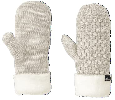Jack Wolfskin Damen HIGHLOFT Knit Mitten Women Gloves, Winter Pearl, S
