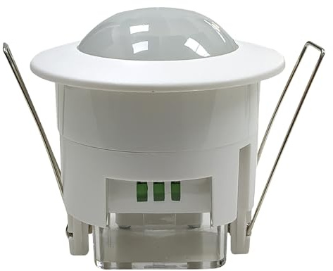 LED ATOMANT 2X Détecteur de Mouvement Encastrable avec Capteur Lumineux | Dimmable, Portée 6m, Angle de détection 360°
