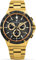 LOUIS XVI Le Monarque Herrenuhr Chronograph 42 mm Schweizer Quarzwerk Edelstahl Armband Gold Zifferblatt Schwarz Forged Carbon 1211