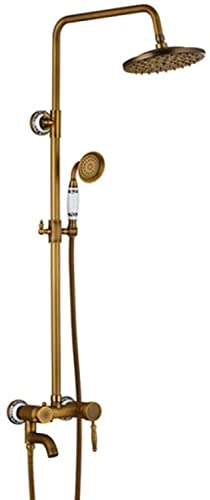 SUNESA Handbrause Antik Wandbehang Brausegarnitur Wasserhahn Einhand mit Handbrause und Ablage Badezimmer Brausebatterie Brausehalterung Typ E1 China-China_Typ_B1