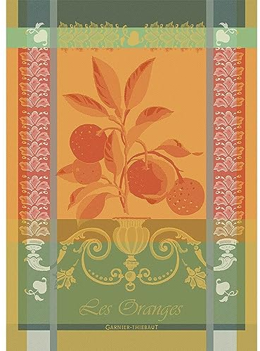 Garnier Thiebaut 46328 Geschirrtuch Les Oranges Mandarine 56x77 cm Baumwolle