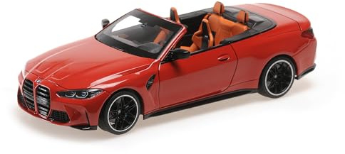 Minichamps 110021030 - B-M-W M4 Cabriolet Red Metallic 2020 - maßstab 1/18 - Modellauto