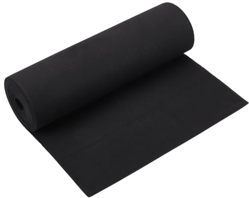 BENECREAT Lámina de Espuma de Alta Densidad 3m, Hoja de Artesanía de Espuma EVA de 2 mm de Espesor, Espuma Grande de Cosplay Negra para Proyectos de Bricolaje, Artesanías, Decoración, 300x2mm