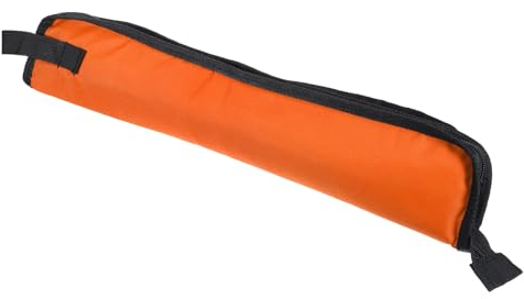 sourcing map Schlagzeugständer Schlagzeugstöcke Tasche Behälter Tasche Schlagzeugzubehör Aufbewahrungstasche Orange