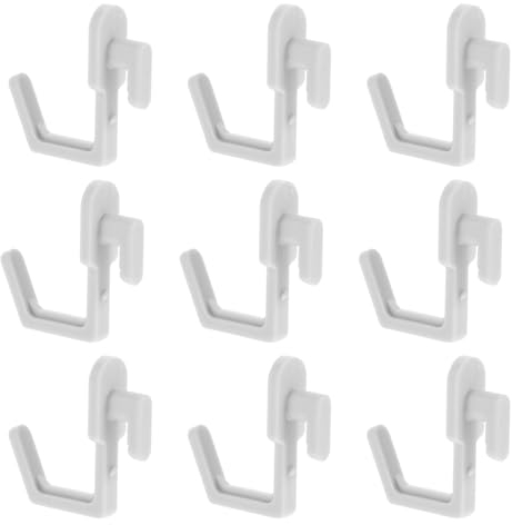 SOLUSTRE 20 Stück Stecktafel-Haken Kunststoff Garagen-Organisation Wandaufbewahrung Werkzeug-Organizer Utility-Stecktafel-Aufhänger Stecktafeln Zubehör Garagen-Organizer Grau